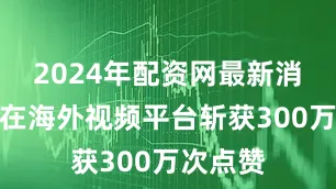 2024年配资网最新消息公布在海外视频平台斩获300万次点赞